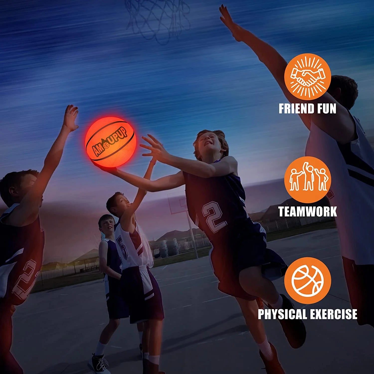 Brillan En La Oscuridad Regalos Deportivos De Baloncesto Iluminan Cosas Geniales De Baloncesto Led Con Luces Led Y Baterías Preinstaladas: Regalos Para Niños Buenas Ideas De Regalos Para Adolescentes, Niños Y Niñas