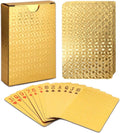 Deck of Cards, Gold Deck of Cards, Gold Playing Cards, Gold Waterproof Playing Cards, Waterproof Playing Cards, Poker Cards, Deck of Waterproof Cards, Washable Flexible, Use for Party and Game