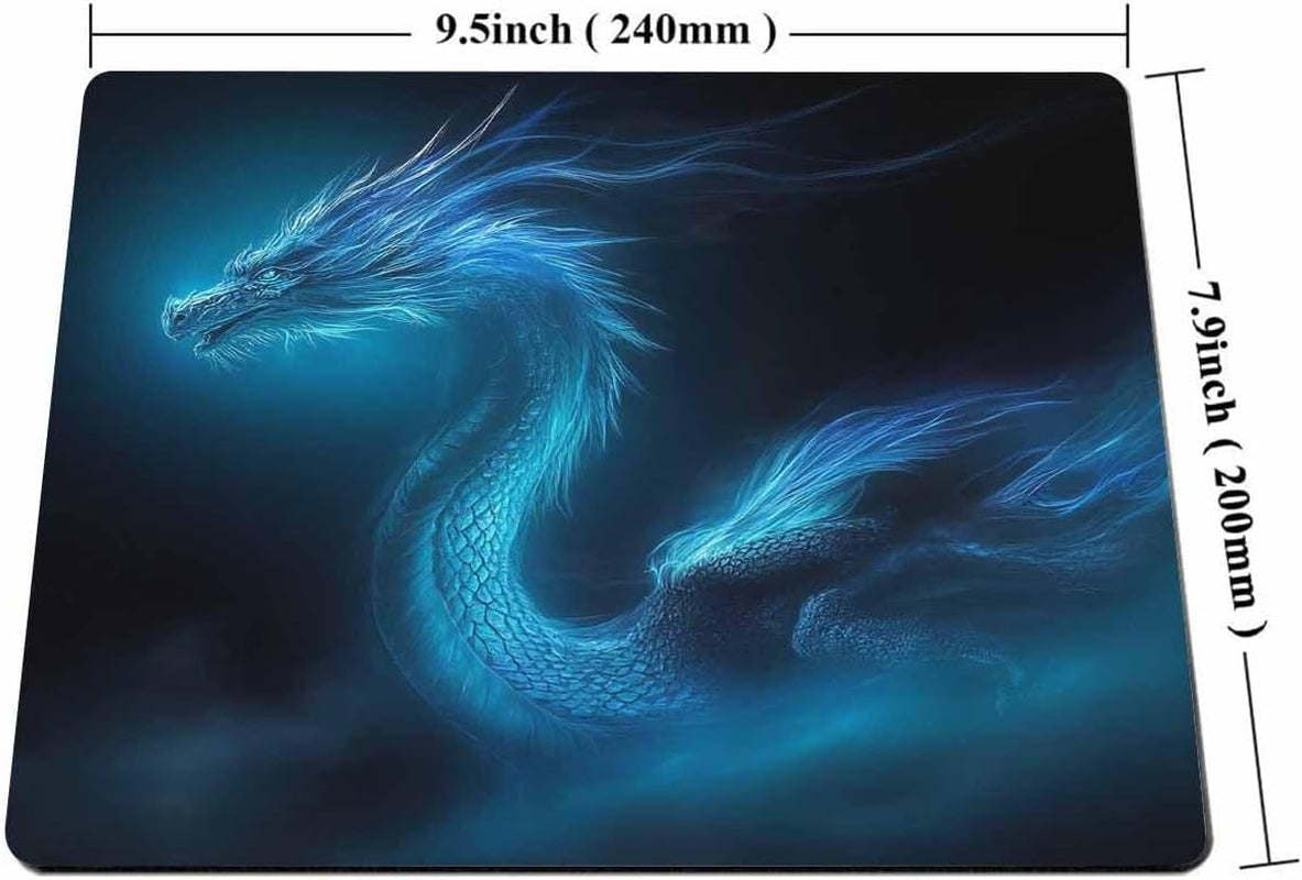 Mouse Pad Unique Design Mouse Pad Cool Blue Dragon Design Gaming Mousepad